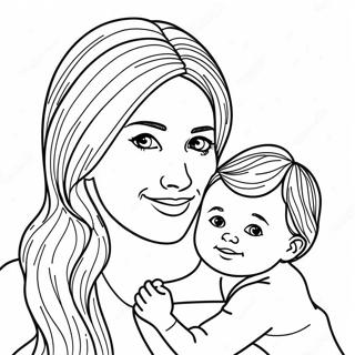 Pagina da Colorare Mamma e Me | pagina da colorare Mamma e Me