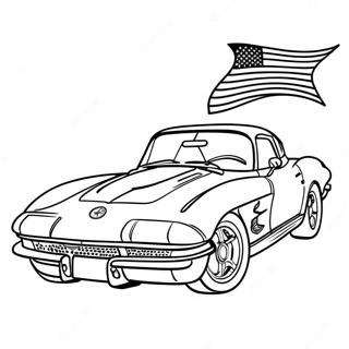 Pagina da colorare della Corvette | pagina da colorare Corvette