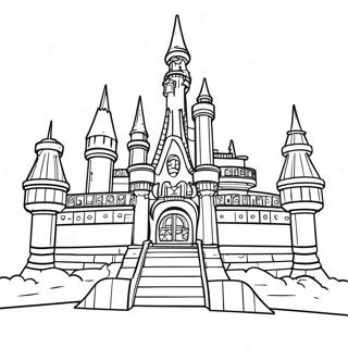 Pagina da Colorare del Castello Colorato di Legoland | pagina da colorare Legoland