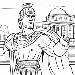 Pagina da Colorare dell'Impero Romano | pagina da colorare Romano