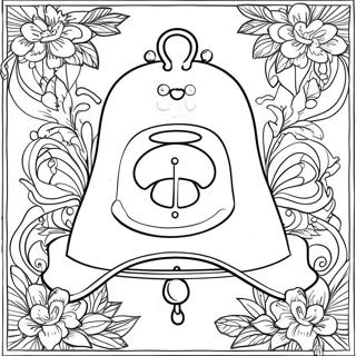 Pagina da colorare di una campana | pagina da colorare Bellissimo