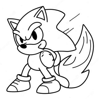 Pagina da Colorare di Sonic Silver | pagina da colorare Sonic Argento