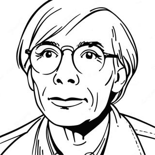 Pagina da Colorare Andy Warhol | pagina da colorare Andy Warhol