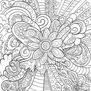 Pagine da colorare con motivi groovy | pagina da colorare Groovy