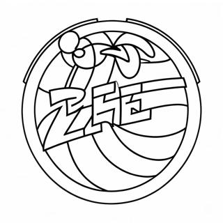 Pagina da Colorare del Logo dei 76ers | pagina da colorare 76ers