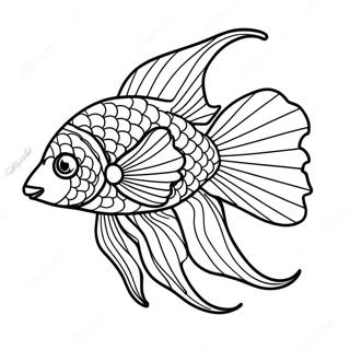Pesce Beta Pagine da Colorare