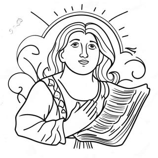 Pagina da Colorare dei Salmi | pagina da colorare Salmi