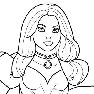 Pagina da Colorare di Starfire | pagina da colorare Starfire