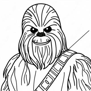 Pagina da colorare di Chewbacca | pagina da colorare Chewbacca