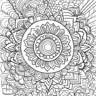 Pagina da Colorare Mandala Chakra Colorato | pagina da colorare Chakra
