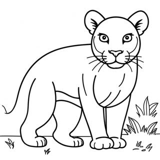 Pagina da colorare del Puma | pagina da colorare Puma