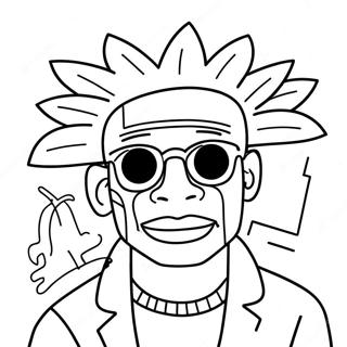 Pagina da colorare di Basquiat | pagina da colorare Basquiat
