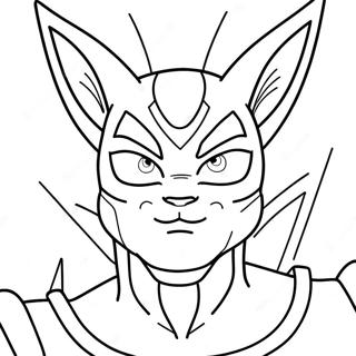 Pagina da Colorare di Beerus | pagina da colorare Beerus
