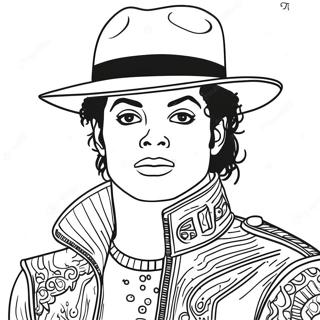 Pagina da colorare di Michael Jackson | pagina da colorare Michael Jackson