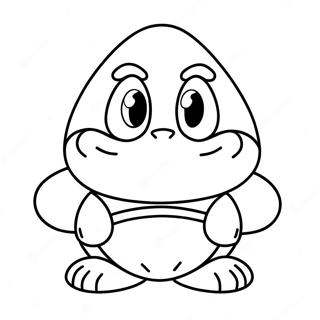 Pagina da colorare di Goomba | pagina da colorare Goomba