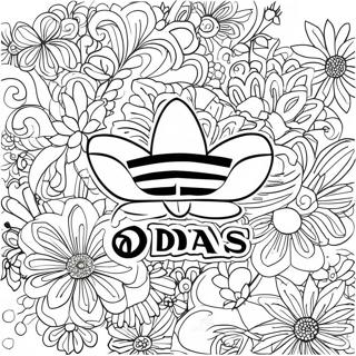Pagina da Colorare del Logo Adidas | pagina da colorare Adidas