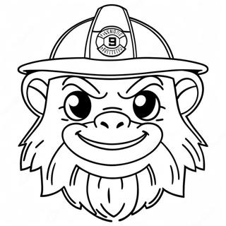 Pagina da Colorare del Mascotte degli Ohio State Buckeyes | pagina da colorare Ohio State