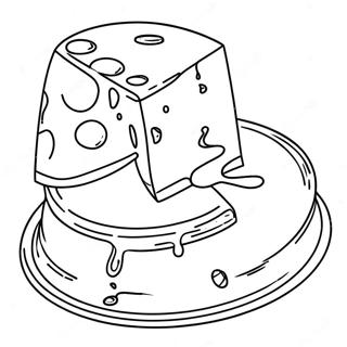 Pagina da Colorare di Formaggio | pagina da colorare Formaggio