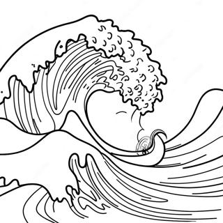 Tsunami Pagine da Colorare | pagina da colorare Tsunami