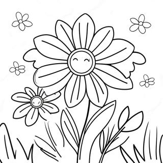 Pagina da Colorare dei Fiori di Primavera | pagina da colorare Aprile