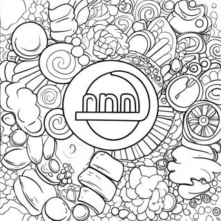 Pagina da colorare del logo Mini Brands | pagina da colorare Mini Brand