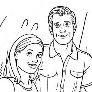 Pagina da colorare dell'avventura di Steve e Maggie | pagina da colorare Steve e Maggie