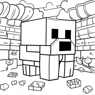 Pagina da Colorare di Minecraft | pagina da colorare Minecraft