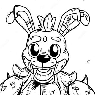 Pagina da Colorare Springtrap FNAF | pagina da colorare Springtrap FNAF