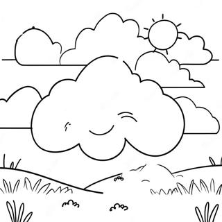 Nuvola Pagine da Colorare