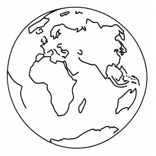 Pagina da Colorare dei Continenti Colorati | pagina da colorare Mondo