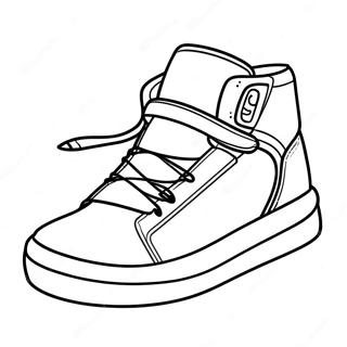 Pagina da Colorare con Sneakers | pagina da colorare Sneaker