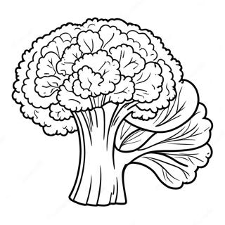 Pagina da Colorare Broccoli | pagina da colorare Broccoli