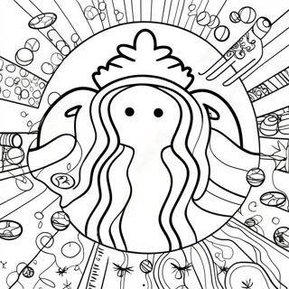 Starbucks Kawaii Pagine da Colorare