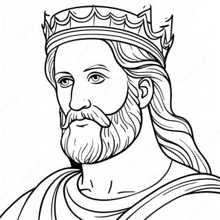 Pagina da Colorare del Re Davide | pagina da colorare Re Davide