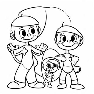 Pagina da Colorare Famiglia Jetsons | pagina da colorare Jetsons