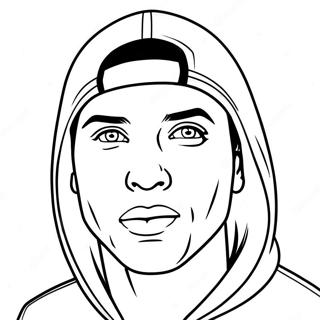 Pagina da Colorare Eminem | pagina da colorare Eminem