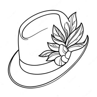 Pagina da Colorare Cappello | pagina da colorare Cappello