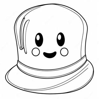 Pagina da Colorare Cappello Divertente | pagina da colorare Cappello