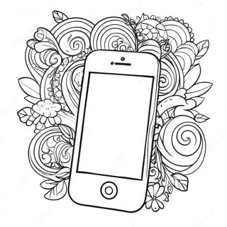 Pagina da Colorare di iPhone | pagina da colorare iPhone