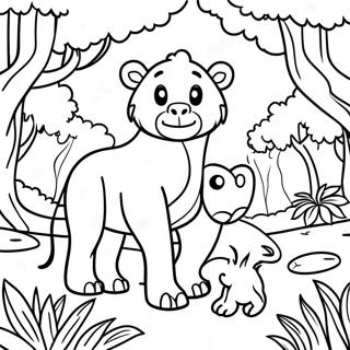 Habitat degli Animali Pagine da Colorare