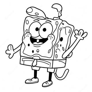 Pagina da Colorare di SpongeBob SquarePants | pagina da colorare SpongeBob e Amici
