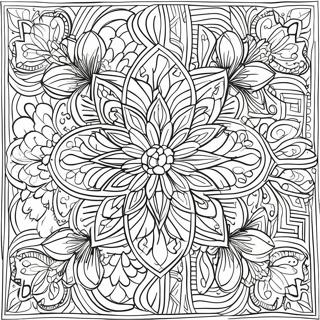 Pagina da Colorare di Bellissimi Motivi Islamici | pagina da colorare Islamico