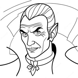 Pagina da Colorare di Dracula | pagina da colorare Dracula
