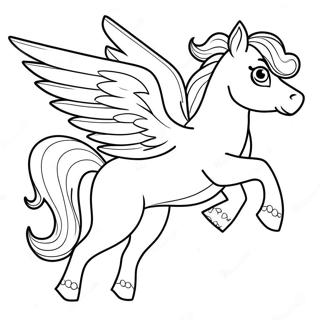 Pagina da Colorare del Pegaso | pagina da colorare Pegaso