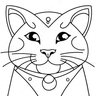 Pagina da Colorare di Meowscles | pagina da colorare Meowscles