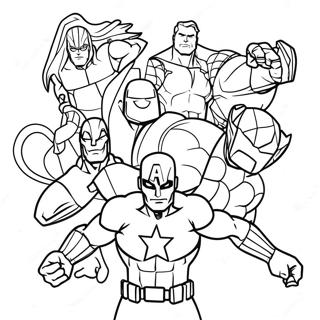 Pagina da Colorare Supereroi Marvel | pagina da colorare Marvel