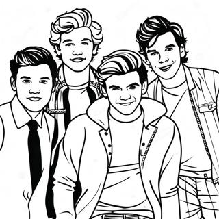 Pagina da Colorare di One Direction | pagina da colorare One Direction