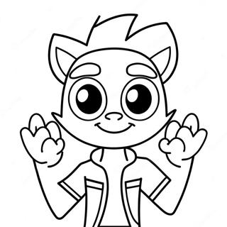 Pagina da Colorare di Johnny Test | pagina da colorare Johnny Test