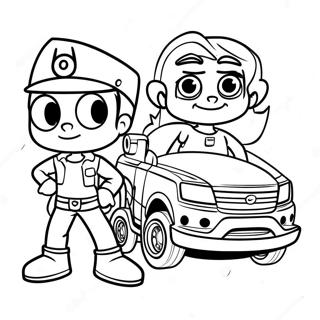 Pagina da Colorare di Johnny Test e l'Avventura di Dukey | pagina da colorare Johnny Test