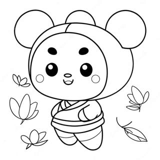 Pagina da colorare di Pucca | pagina da colorare Pucca